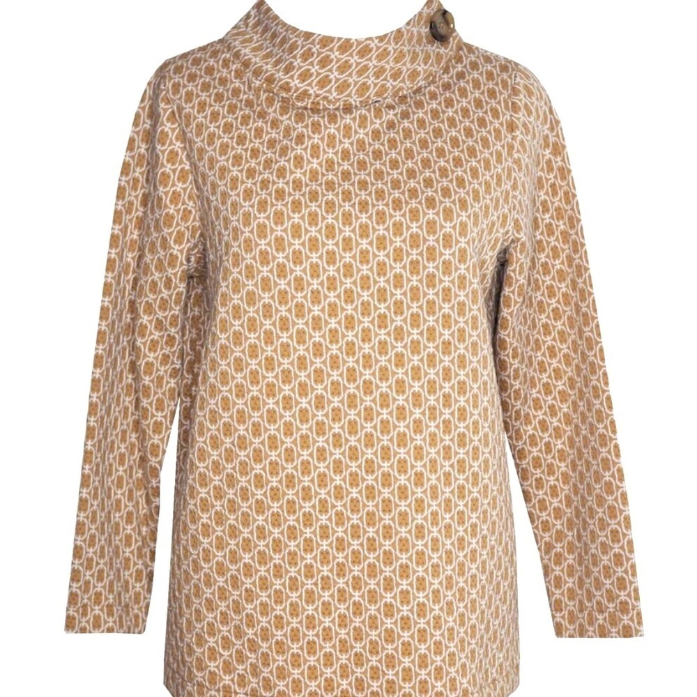 ANN TAYLOR Tan Polyester
Blend Knit Pullover, camel